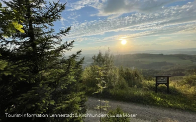 Sonnenuntergang an der Kuhhelle